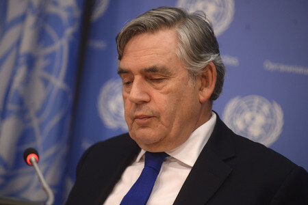 Gordon Brown bei der UN in New York