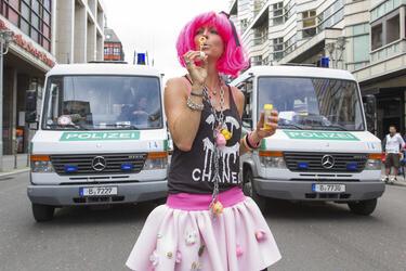 Demoparade gegen Fashion Terror und für Faire Mode und Trashion, Berlin