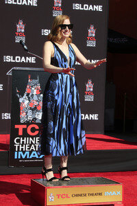 Hand and Footprint Ceremony mit Jassica Chastain in Los Angeles