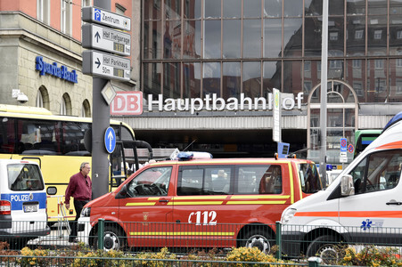 Ankunft der Flüchtlinge am Hauptbahnhof München