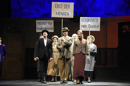 Theaterprobe 'Der Hauptmann von Köpenick' in Berlin