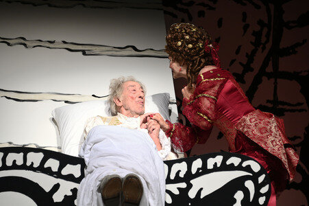 Theaterprobe 'Der eingebildet Kranke' in Berlin