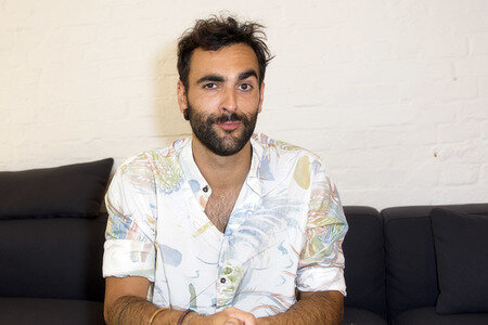 Pressetermin mit Marco Mengoni in Berlin