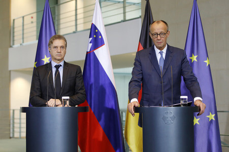 Empfang des Ministerpräsidenten von Slowenien in Berlin