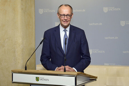 Antrittsbesuch von Bundeskanzler Friedrich Merz im Freistaat Sachsen in Dresden