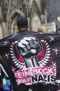Gegendemo zur Pro NRW Kundgebung in Köln