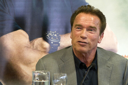 Arnold Schwarzenegger Pressekonferenz in Madrid
