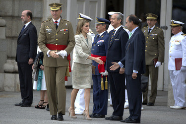 König Felipe empfängt die Armee und die Guardia Civil, Madrid