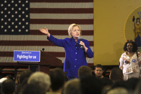 Wahlkampfrede von Hillary Clinton  in Newark