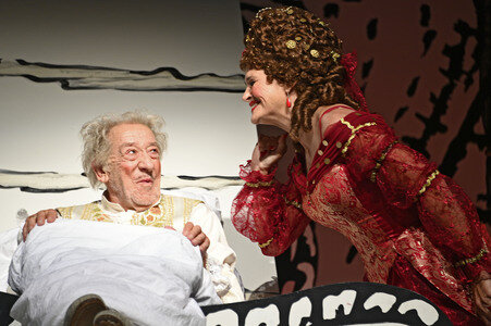 Theaterprobe 'Der eingebildet Kranke' in Berlin