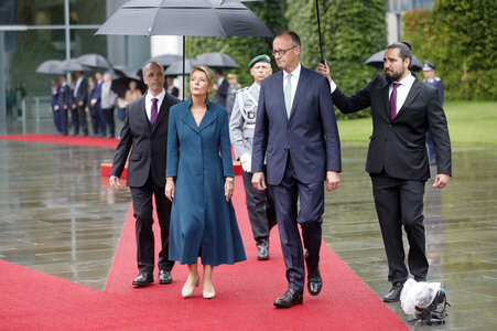 Empfang der Bundespräsidentin der Schweiz in Berlin