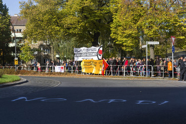 Demos an geplantem Flüchtlingsheim, Berlin