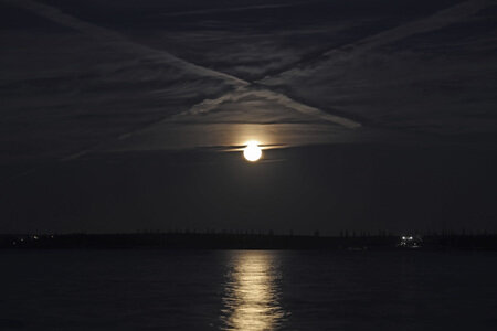 Super-Vollmond über Bitterfeld