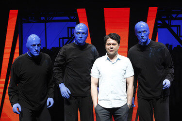'Blue Man Group' Fototermin, Berlin