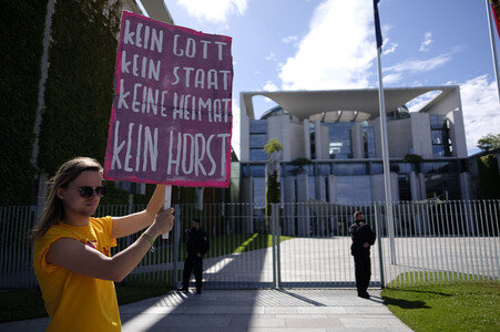 Demonstration für Seenotrettung auf dem Mittelmeer in Berlin