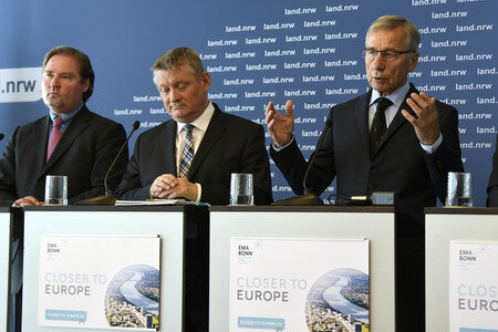 Presskonfernez zu EMA Bewerbung in Düsseldorf