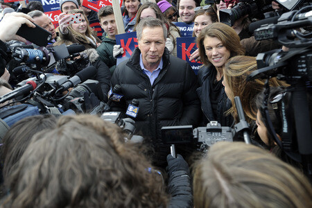 Wahlkampfrede von John Kasich in Concord