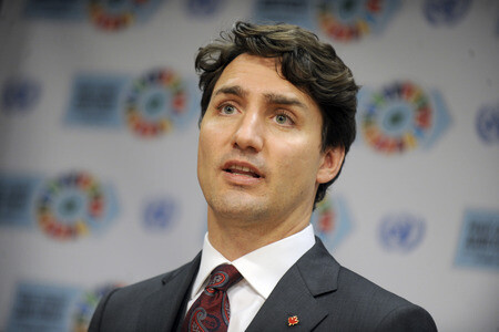 Justin Trudeau Pressekonferenz bei der UN in New York