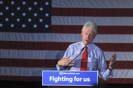 Wahlkampfrede von Bill Clinton in Edison