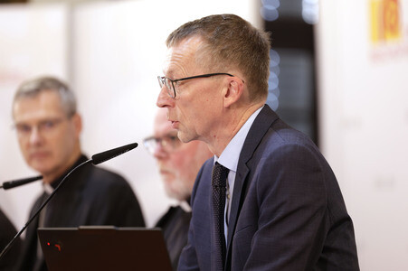 Pressegespräch bei der bei der Herbst-Vollversammlung der Deutschen Bischofskonferenz in Fulda
