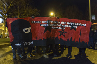 Demo gegen Europäischen Polizeikongress, Berlin