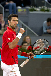 Tennis Match Novak Djokovic vs Kei Nishikori in Madrid