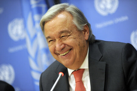 UN-Pressekonferenz mit António Guterres in New York