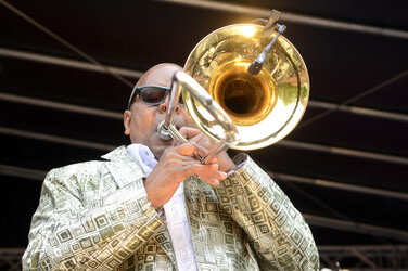 Jazzfestival an Himmelfahrt auf dem Trammplatz in Hannover