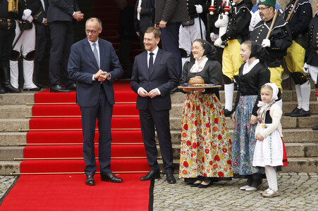 Antrittsbesuch von Bundeskanzler Friedrich Merz im Freistaat Sachsen in Dresden