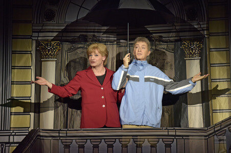 Theaterprobe 'Miss Merkel - Mord in der Uckermark' in Berlin