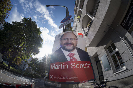 Bundestagswahlkampf-Plakate in Berlin