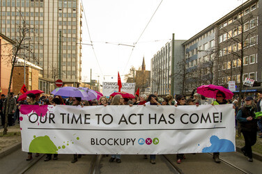Demonstration gegen die EZB, Frankfurt