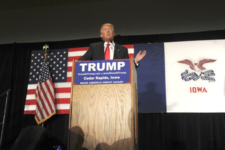 Wahlkampfrede von Donald Trump in Cedar Rapids