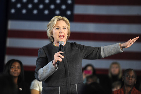 Wahlkampfrede von Hillary Clinton in New York