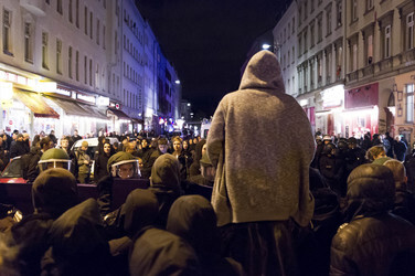 Demonstration am Oranienplatz, Berlin