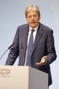 G20 Pressekonferenz von Paolo Gentiloni in Hamburg