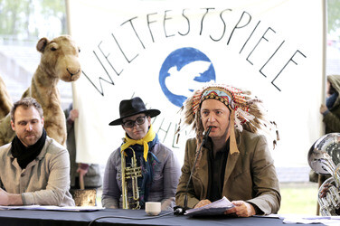 Pressekonferenz mit Rainald Grebe in Berlin