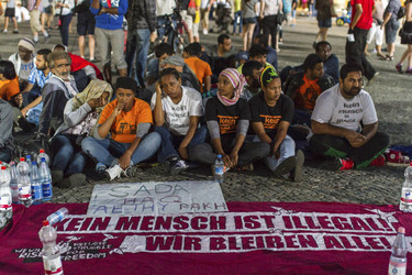 Hungerstreik vor dem Brandenburger Tor, Berlin