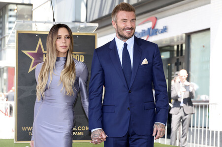 David Beckham erhält einen Stern auf dem Hollywood Walk of Fame in Los Angeles