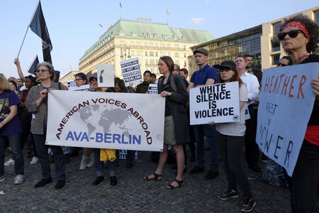 Solidaritästdemo 'Berlin stands with Charlottesville' in Berlin