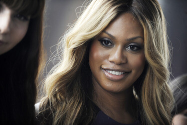 Laverne Cox illuminiert das Empire State Building lial anlässlich des National Bullying Prevention Month, New York