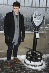 Taron Egerton auf dem Empire State Building, New York