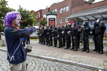 Hausbesetzer-Demo auf St. Pauli, Hamburg