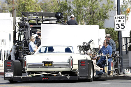 Dreharbeiten zu 'Once Upon a Time in Hollywood' in Burbank