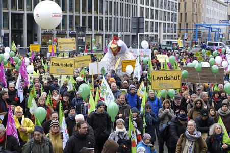 Demonstration 'Wir haben es Satt!' in Berlin