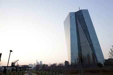 Die Europäische Zentralbank in Frankfurt