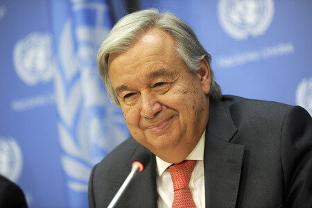 UN-Pressekonferenz mit António Guterres in New York