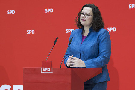Pressekonferenz der SPD in Berlin