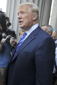 Donald Trump am Manhattan Supreme Court in New York