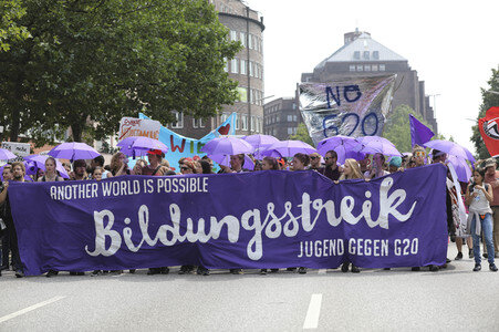 Demonstration 'Bildungsstreik - Jugend gegen G20' in Hamburg